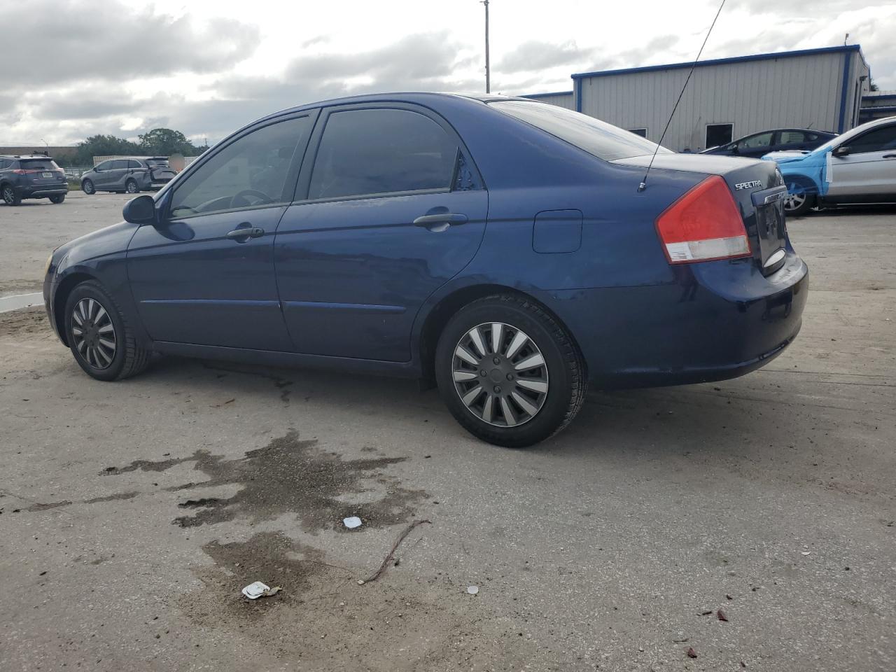 KIA SPECTRA EX 2007 blue  gas KNAFE121675438264 photo #3