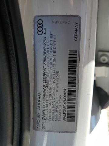 2015 AUDI A6 PREMIUM - WAUFGAFCXFN009231
