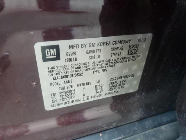 2018 BUICK ENCORE PRE - KL4CJASB1JB706392
