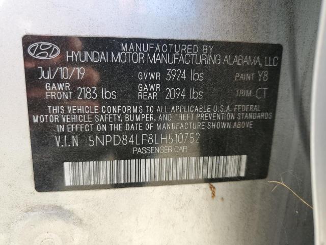2020 HYUNDAI ELANTRA SE - 5NPD84LF8LH510752