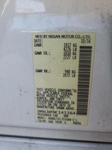 2017 NISSAN ALTIMA 2.5 - 1N4AL3AP3HC145364