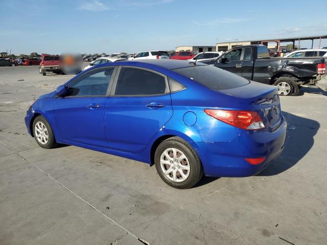 HYUNDAI ACCENT GLS 2013 blue sedan 4d gas KMHCT4AE3DU522766 photo #3