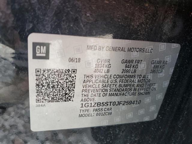 2018 CHEVROLET MALIBU LS - 1G1ZB5ST0JF259410
