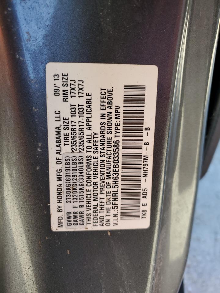 Lot #3008456888 2014 HONDA ODYSSEY EX