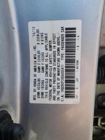 VIN 1HGCR2F30EA065871 2014 Honda Accord, LX no.12