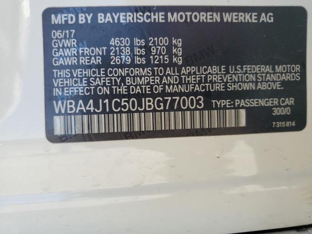 VIN WBA4J1C50JBG77003 2018 BMW 4 SERIES no.13