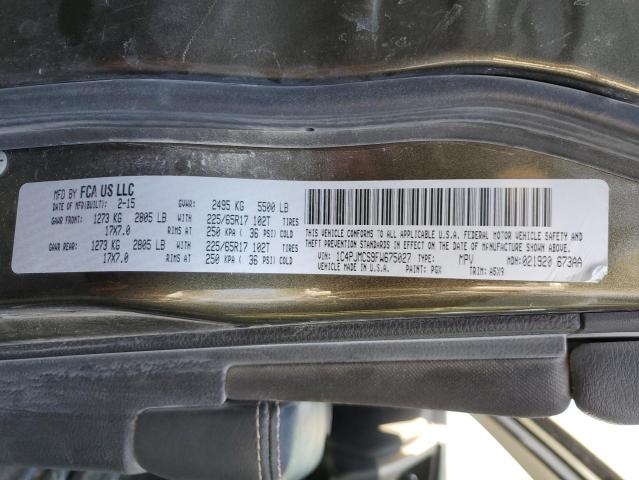 2015 JEEP CHEROKEE L - 1C4PJMCS9FW675027