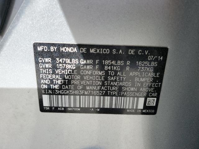 VIN 3HGGK5H83FM716527 2015 Honda Fit, EX no.14