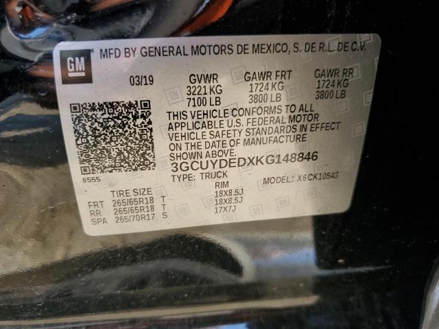 2019 CHEVROLET SILVERADO - 3GCUYDEDXKG148846