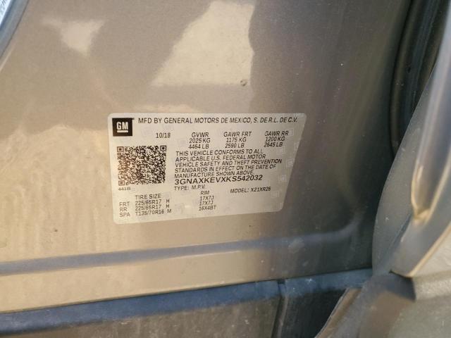 2019 CHEVROLET EQUINOX LT - 3GNAXKEVXKS542032