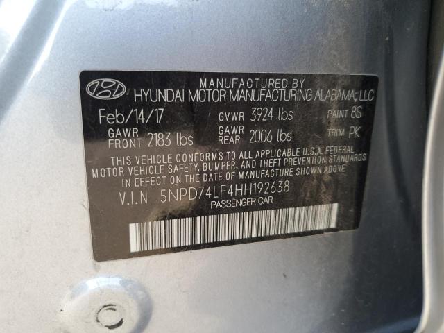 2017 HYUNDAI ELANTRA SE - 5NPD74LF4HH192638
