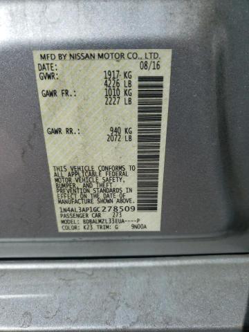 2016 NISSAN ALTIMA 2.5 - 1N4AL3AP1GC278509