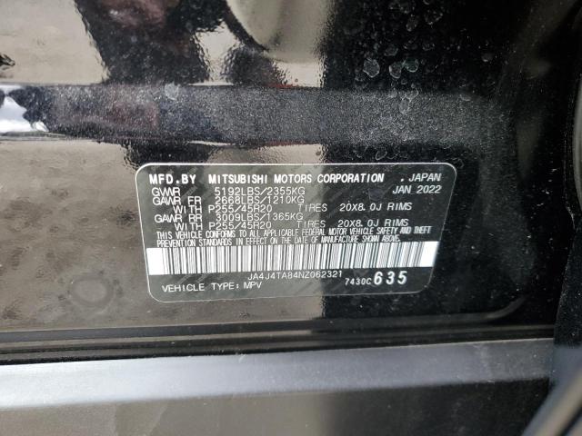 2022 MITSUBISHI OUTLANDER - JA4J4TA84NZ062321