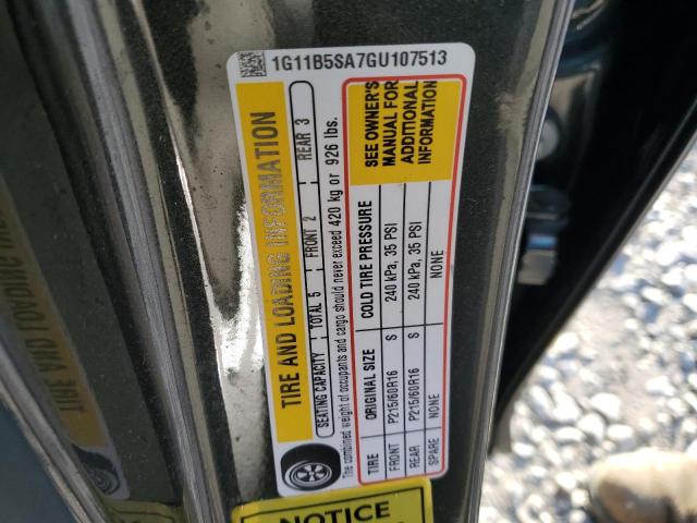 2016 CHEVROLET MALIBU LIM - 1G11B5SA7GU107513
