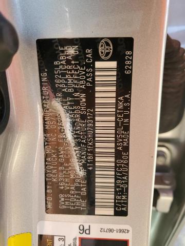 2017 TOYOTA CAMRY LE - 4T1BF1FK5HU793172