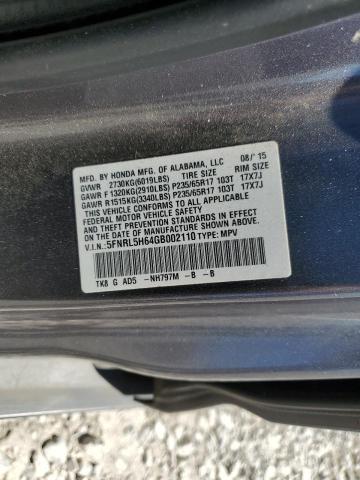 2016 HONDA ODYSSEY EX - 5FNRL5H64GB002110