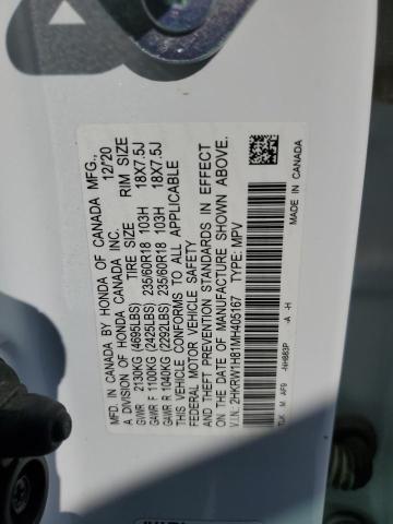 2021 HONDA CR-V EXL - 2HKRW1H81MH405167