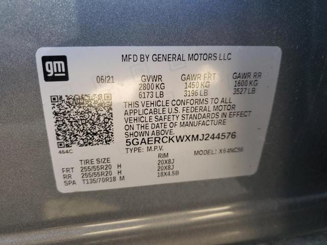 2021 BUICK ENCLAVE PR - 5GAERCKWXMJ244576