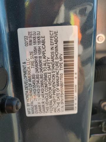 2022 HONDA PILOT EXL - 5FNYF5H55NB017593