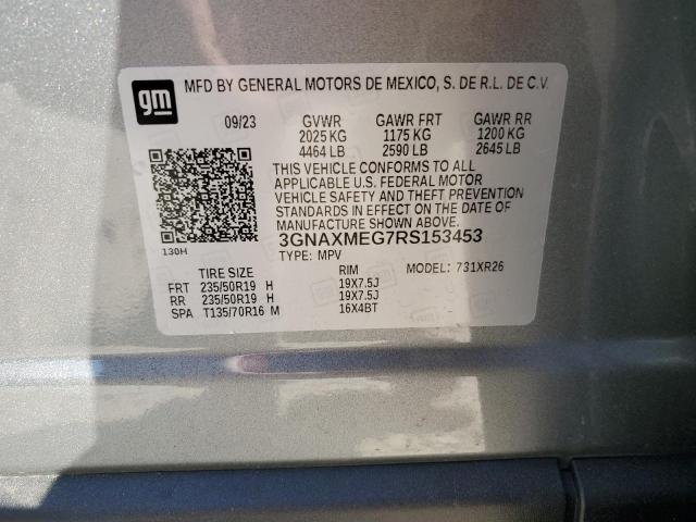 2024 CHEVROLET EQUINOX RS - 3GNAXMEG7RS153453