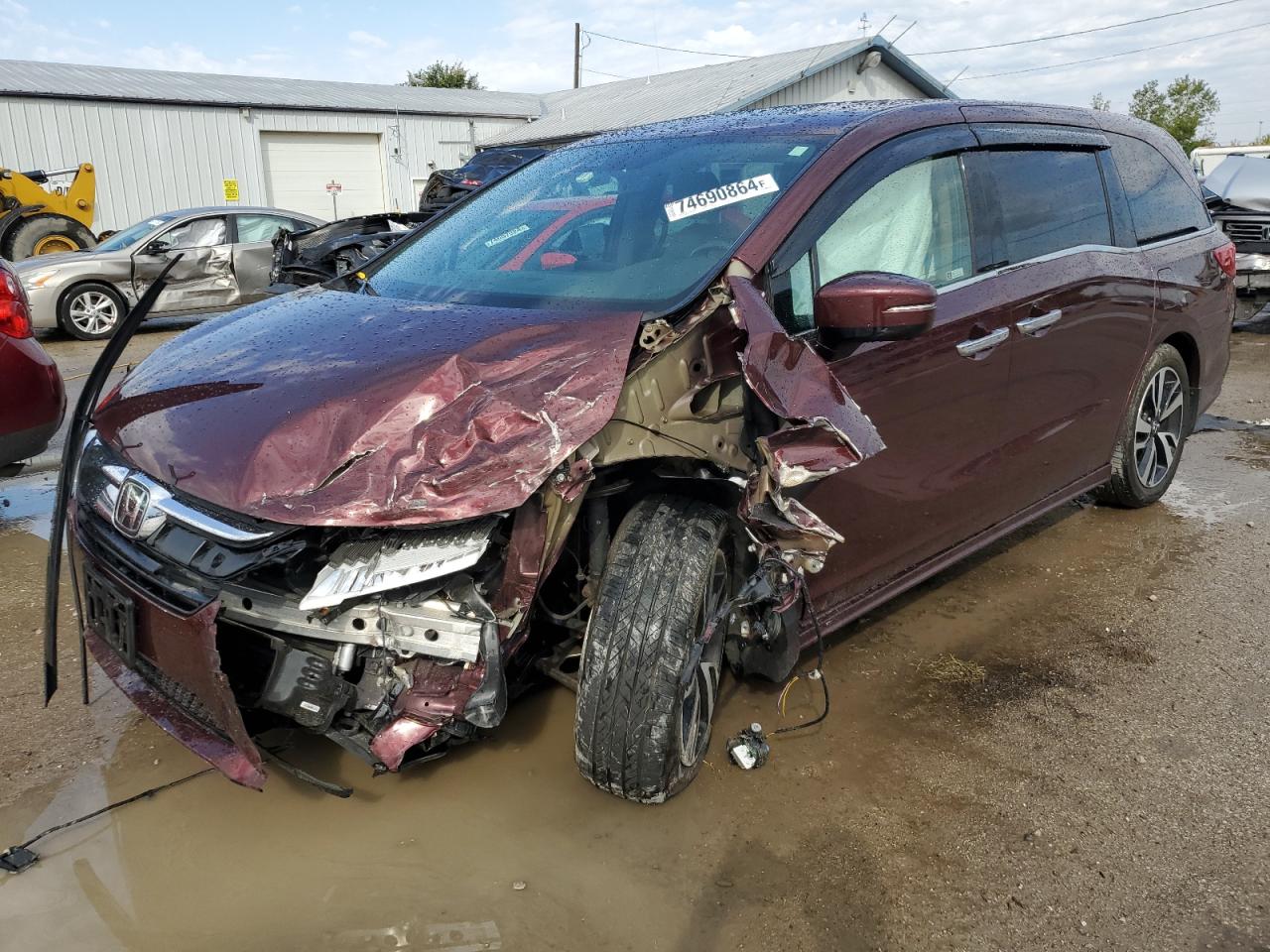 Lot #2945530074 2020 HONDA ODYSSEY EL