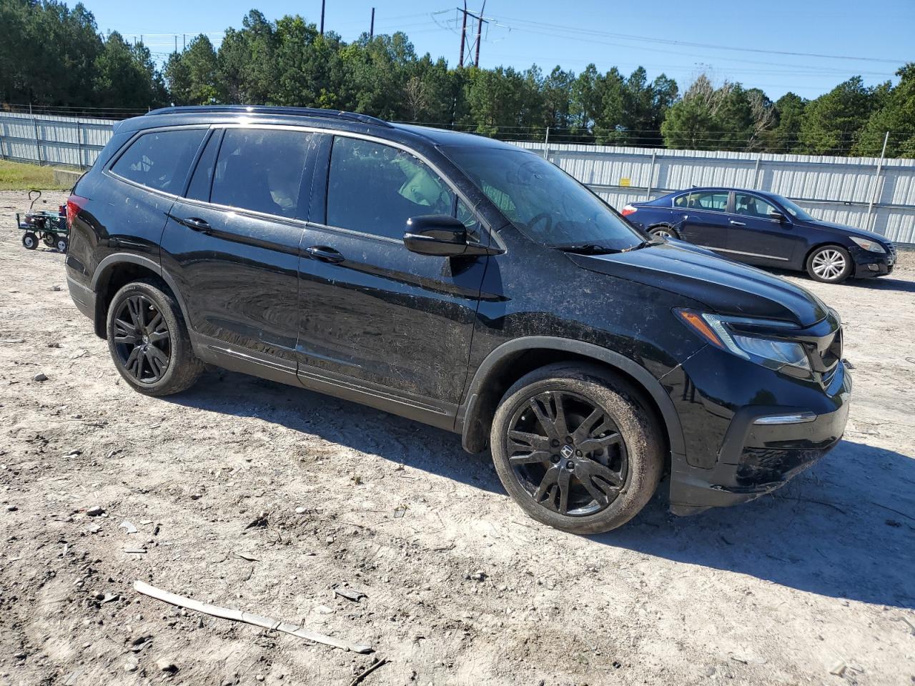 Lot #2979401638 2021 HONDA PILOT BLAC