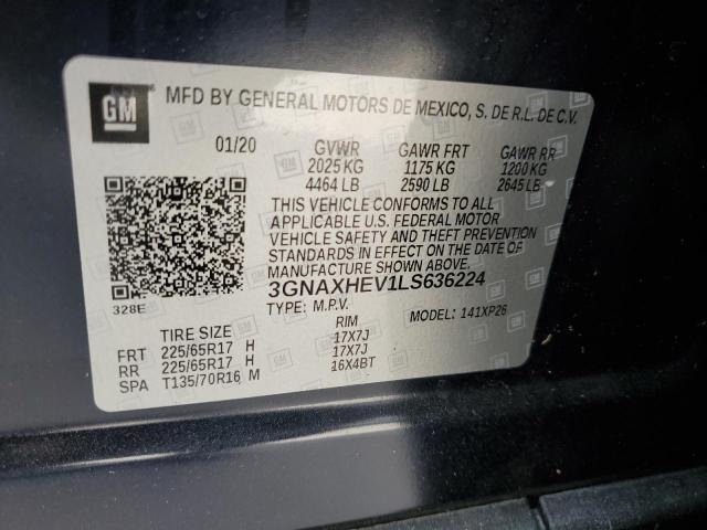 VIN 3GNAXHEV1LS636224 2020 Chevrolet Equinox, LS no.14