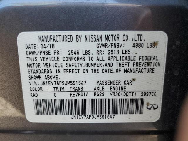 2018 INFINITI Q50 LUXE - JN1EV7AP9JM591647