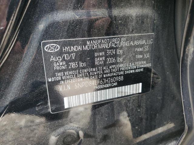 VIN 5NPD84LF6JH260988 2018 Hyundai Elantra, Sel no.13