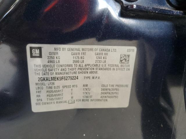 VIN 2GKALMEK9F6279224 2015 GMC Terrain, Sle no.13