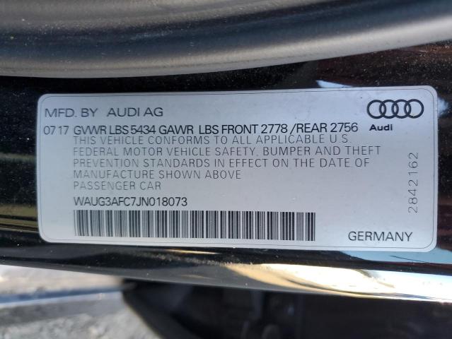 VIN WAUG3AFC7JN018073 2018 Audi A6, Premium Plus no.12