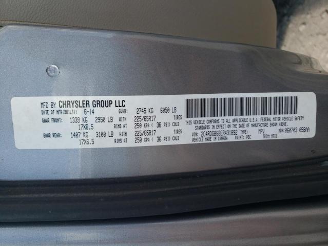 VIN 2C4RDGBG8ER431892 2014 Dodge Grand Caravan, SE no.13