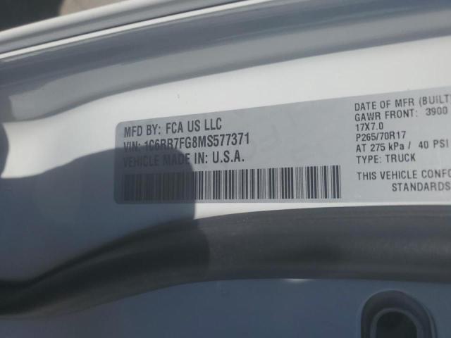2021 RAM 1500 CLASS - 1C6RR7FG8MS577371