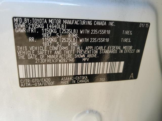 2015 TOYOTA RAV4 LIMIT - 2T3DFREV3FW282146
