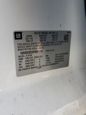 2015 CHEVROLET TAHOE SPEC 1GNSK3EC6FR681798