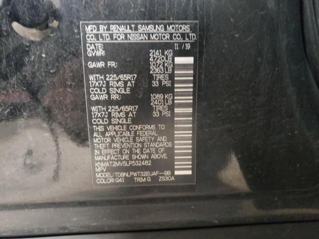 2020 NISSAN ROGUE S - KNMAT2MV5LP532482