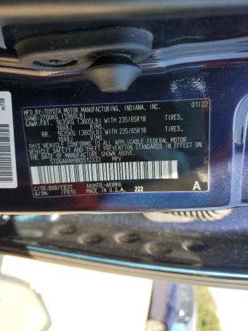 2022 TOYOTA HIGHLANDER - 5TDGARAH9NS512333