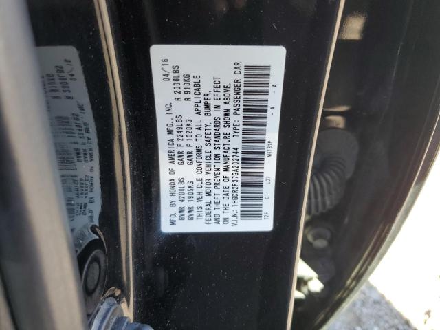 VIN 1HGCR2F37GA202744 2016 Honda Accord, LX no.12