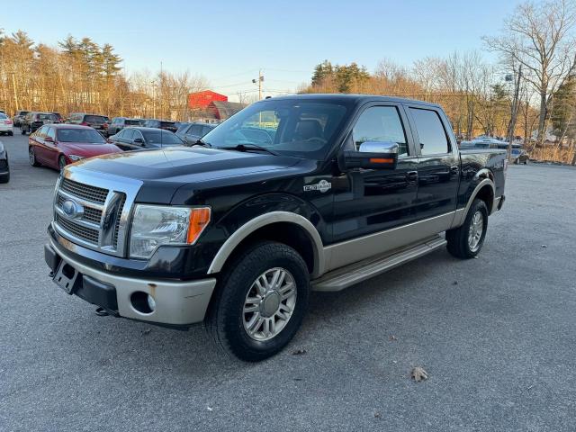 FORD F150 SUPER 2009 black crew pic flexible fuel 1FTPW14V79KA97711 photo #3