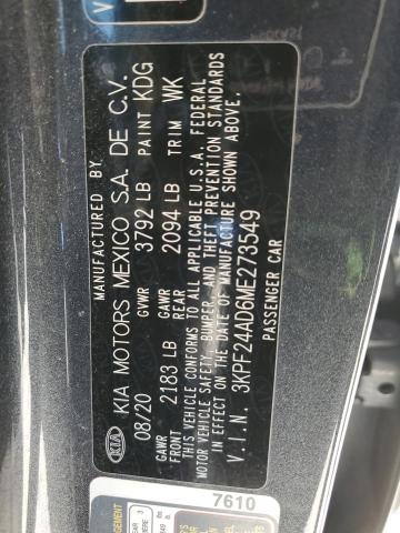 2021 KIA FORTE FE - 3KPF24AD6ME273549