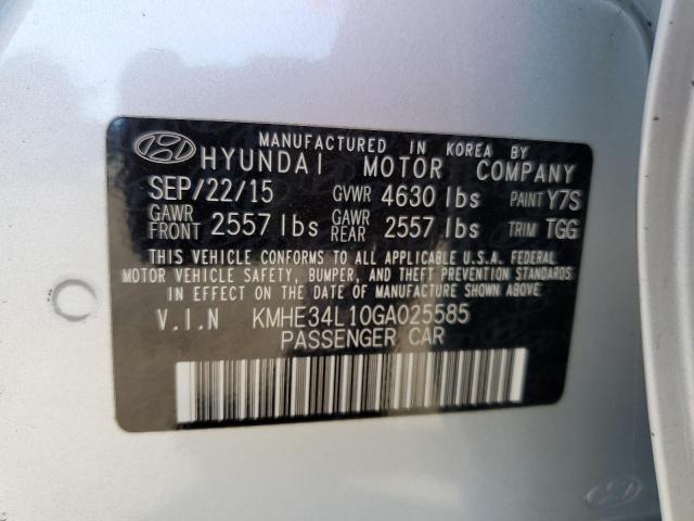 VIN KMHE34L10GA025585 2016 HYUNDAI SONATA no.13