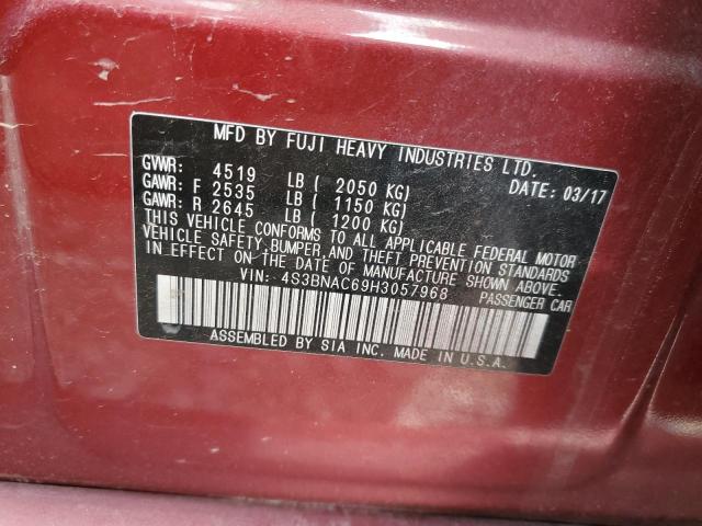 VIN 4S3BNAC69H3057968 2017 SUBARU LEGACY no.12