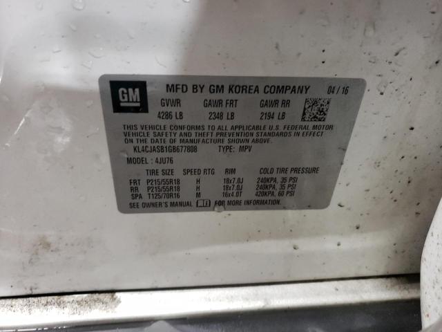 2016 BUICK ENCORE - KL4CJASB1GB677808