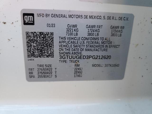 2023 GMC SIERRA K15 - 3GTUUGED3PG212620
