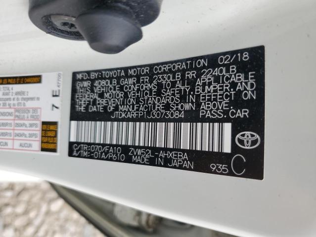 2018 TOYOTA PRIUS PRIM - JTDKARFP1J3073084