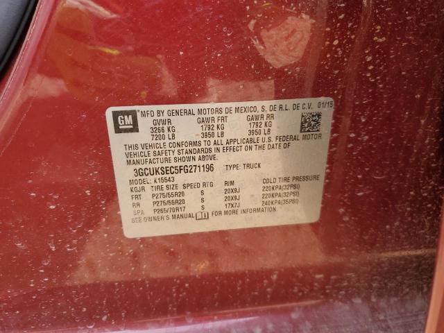2015 CHEVROLET SILVERADO - 3GCUKSEC5FG271196