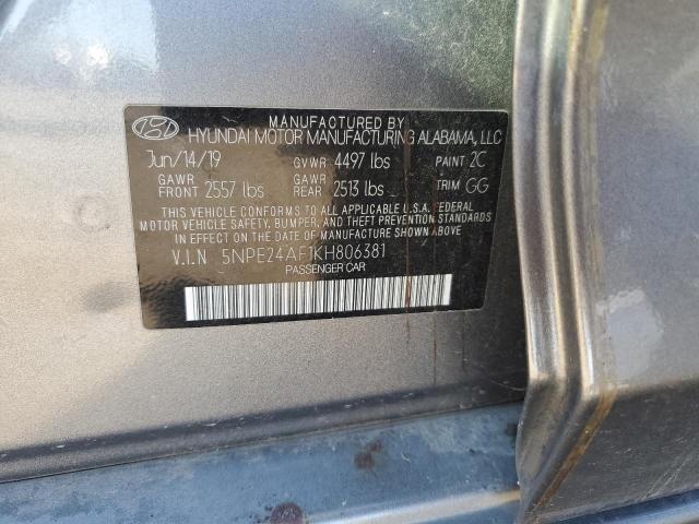 2019 HYUNDAI 260 5NPE24AF1KH806381