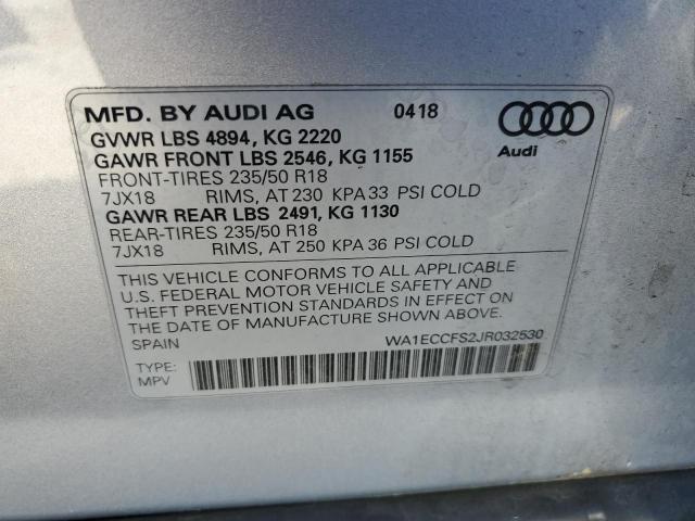 2018 AUDI Q3 PREMIUM - WA1ECCFS2JR032530