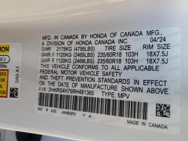 2024 HONDA CR-V EXL - 2HKRS4H76RH481365
