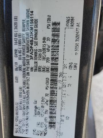 2019 FORD FIESTA SE - 3FADP4BJ3KM156114